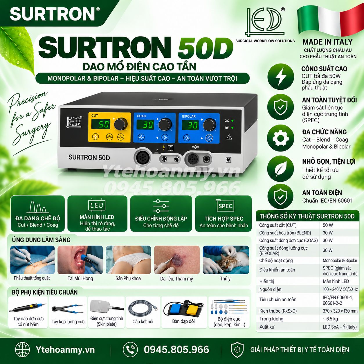 Dao mổ điện Surtron 50D